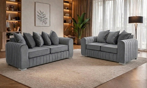 Lily fabric seater sofa - fabric,