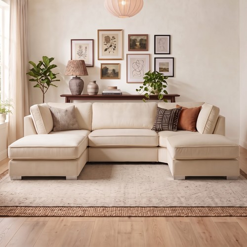 Bishop shape large sofa - u,
