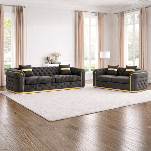Large seater chesterfield - seater,