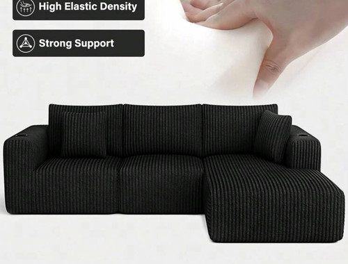 Corduroy memory foam sofa - corduroy,