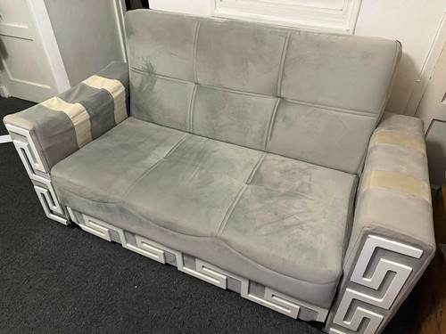 Panana grey velvet seater - panana,