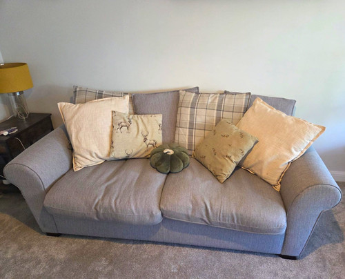 Dfs grey fabric 3 - 2, seater