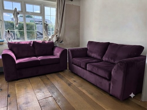 Seater plum colour plush - 3+, 2