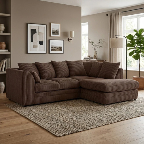 Corner sofa shape jumbo cord - corner,