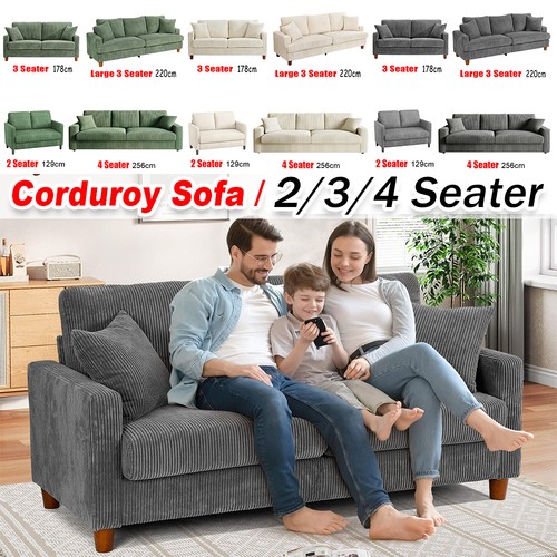 Seater corduroy sofa - seater,