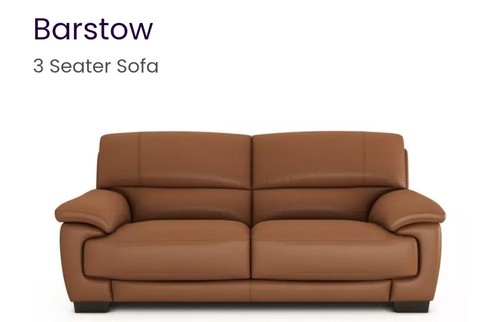 Dfs barstow leather sofa set - dfs,