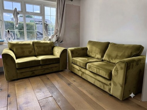 Seater olive colour plush - 2,