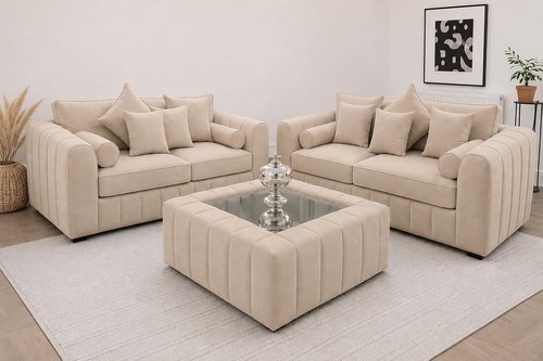 Lilly fabric sofa set 2 - lilly,