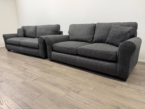 Lisbon charcoal grey fabric - fabric, 4