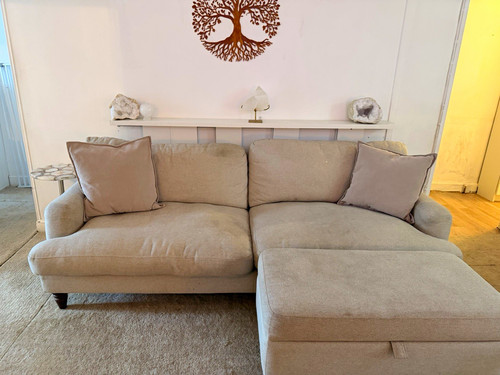 Livie natural fabric sofa - livie,
