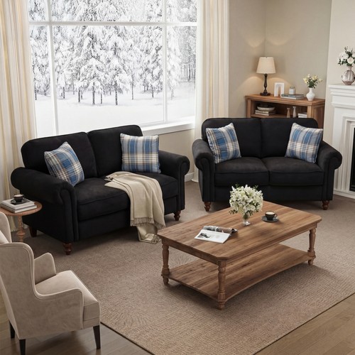 New retro design fabric sofa - retro,