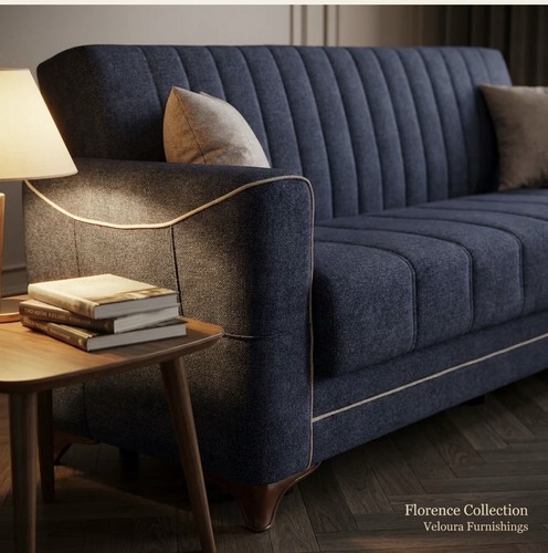 Florence velvet sofa set - velvet, 2