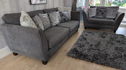 Grey seater sofa - seater,