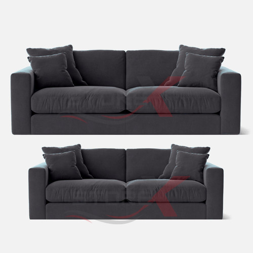 Storex plush fabric large sofa - storex,