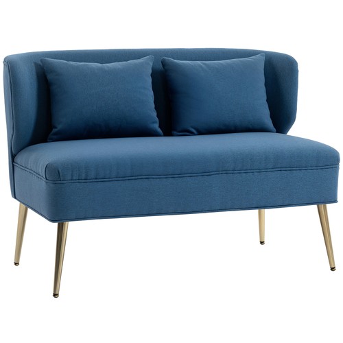 Homcom seater wingback sofa - 2-seater,