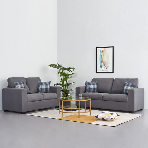 Seater linen fabric sofa - 3,