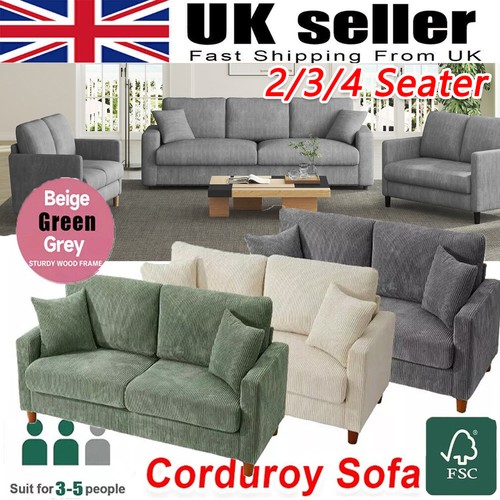 Corduroy sofa seater - 3, modern