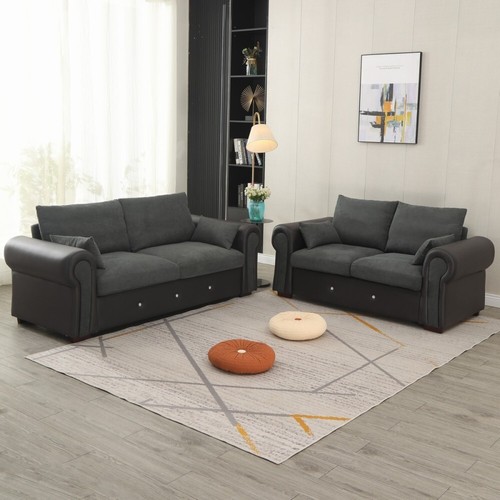 Upholstered fabric seater - fabric, 3