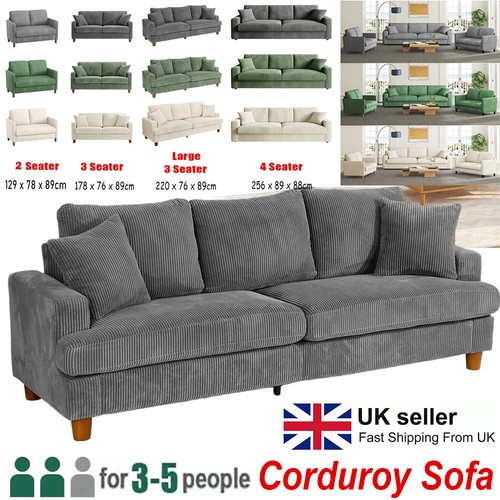 Seater corduroy sofa - corduroy, jumbo
