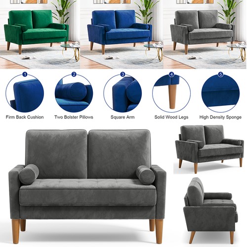 Seater velvet sofa with - seater,