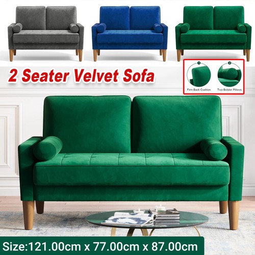 Seater velvet sofa - with, 2