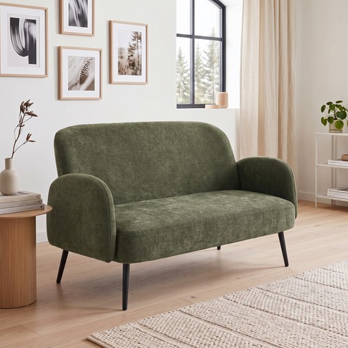 132cm seater sofa velvet - sofa,,