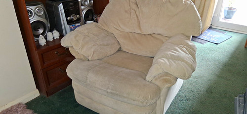 Beige fabric sofa contemporary - beige,