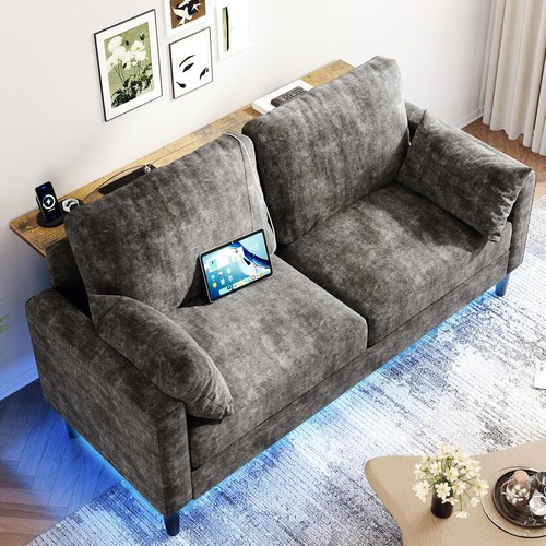 Seater sofa led lighting usb - led,