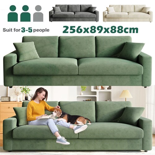 Seater corduroy sofa jumbo - 3/4,