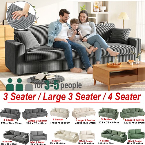 Seater corduroy sofa - sofa, jumbo