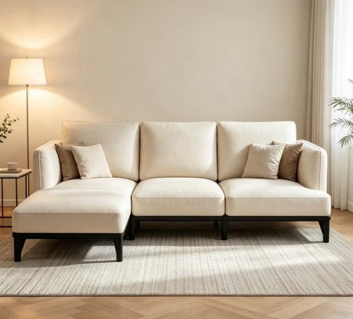 Seater sofa with footstool - seater,