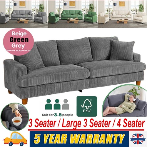 Seater corduroy sofa - seater,