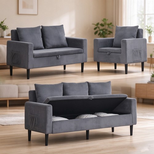 Seater corduroy sofa - corduroy,