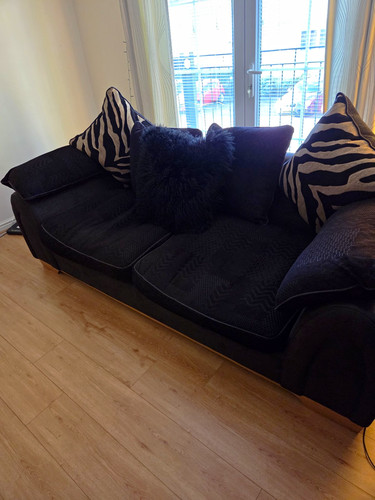 Black dfs seater - dfs,