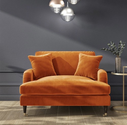 Loveseat sofa velvet couch - loveseat,