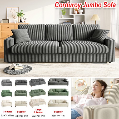Seater corduroy sofa jumbo - 4,