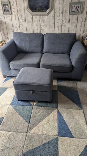 Dfs blue seater fabric - blue,