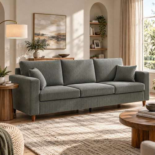 Homcom seater sofa with wide - sofa,