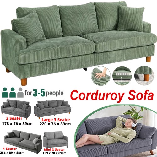 Seater corduroy sofa jumbo - sofa,