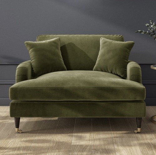 Loveseat sofa velvet couch - sofa,