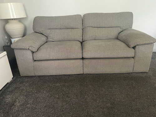 Grey fabric sofa - grey, couch
