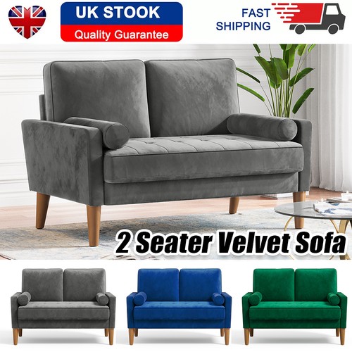 Seater velvet sofa with 2 - 2,