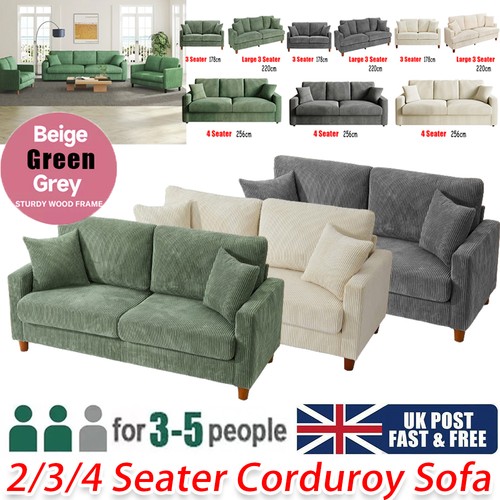 Seater corduroy sofa jumbo - 4/3,