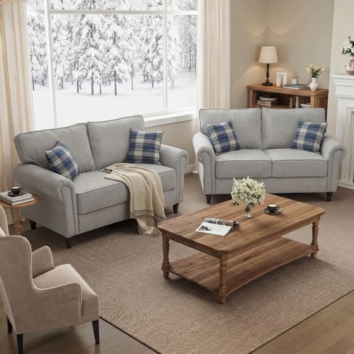 New retro design fabric sofa - retro,