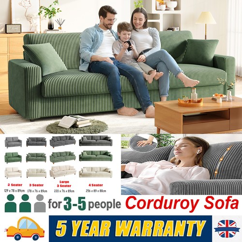 Seater corduroy sofa - corduroy,