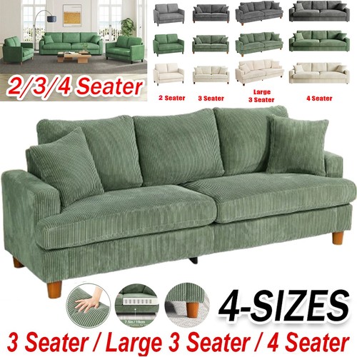 Seater corduroy sofa - seater,