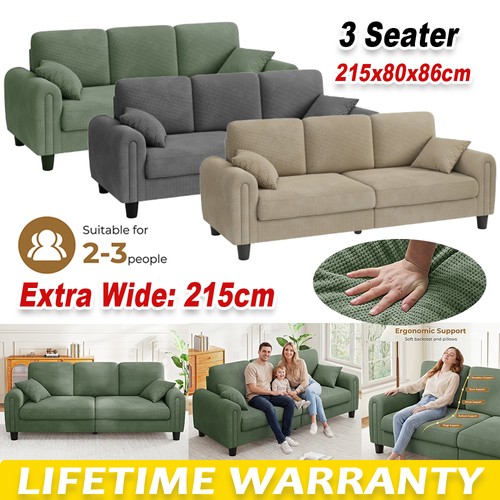 Modern waffle fabric sofa - modern,