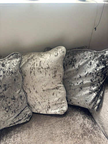 Crushed velvet seater sofa - velvet,